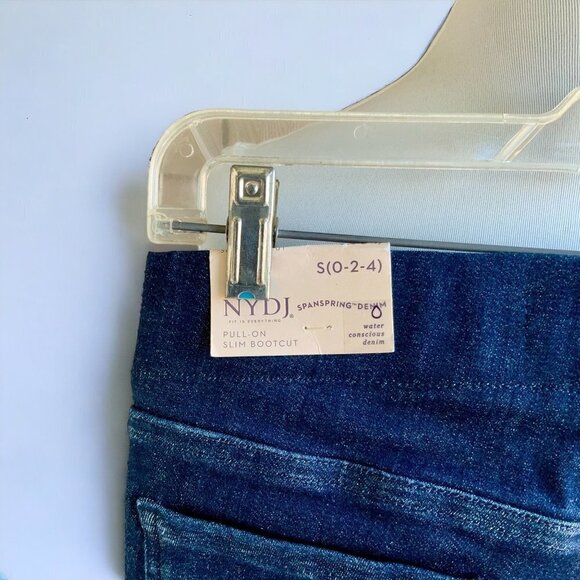 NYDJ ladies pull on slim bootcut Langley style denim blue jeans NEW size small - Picture 8 of 12